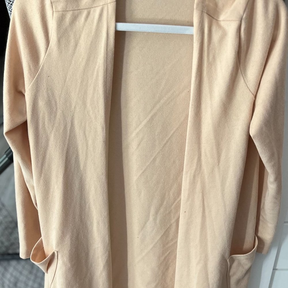 LuLaRoe tan cardigan size medium